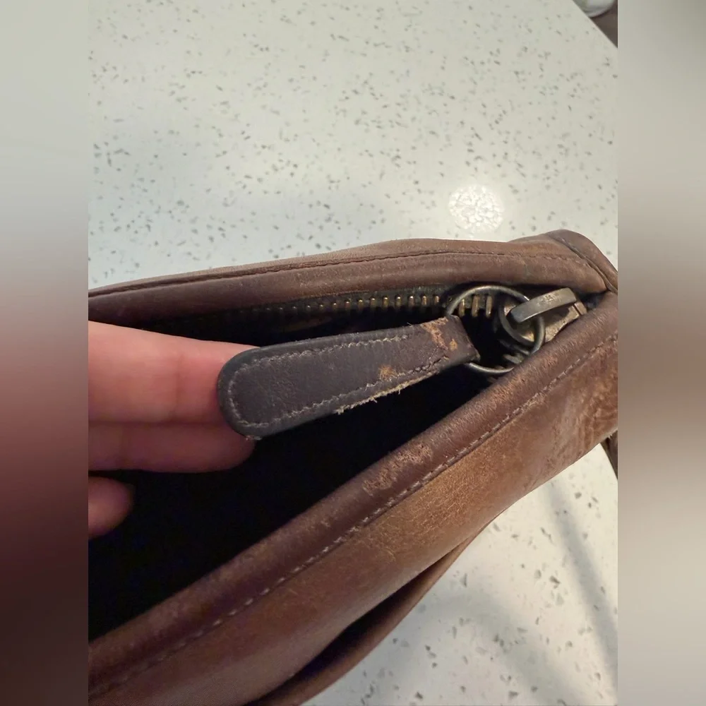 Vintage Coach Leather Bag Brown – Made in USA - Picture 10 of 16